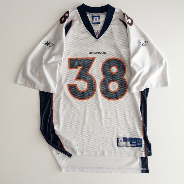 리복 NFL 덴버 브론코스 풋볼 반팔져지 L