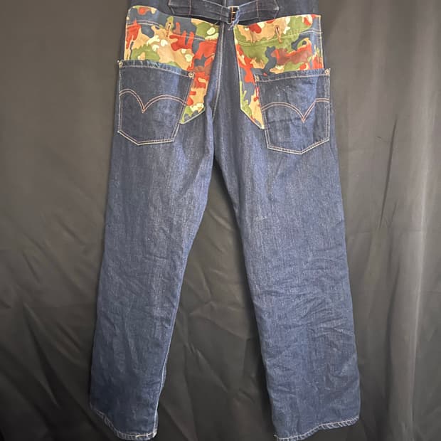 Junya Watanabe 신치백 카모 백포켓 데님팬츠 xs