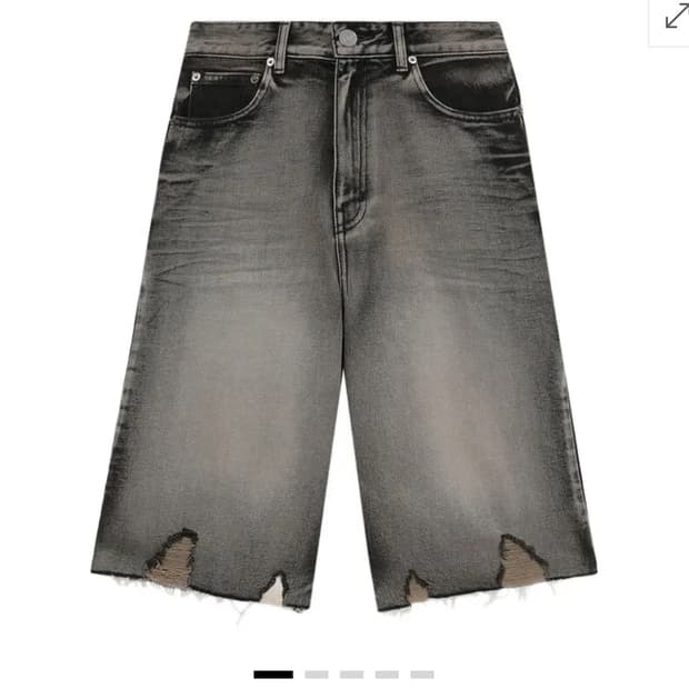 (새 상품) WE11DONE 보석 데님 쇼츠