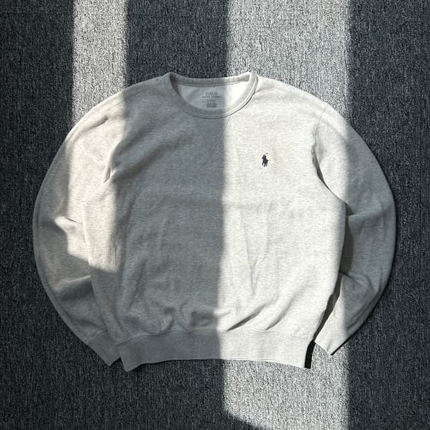 폴로 랄프로렌 그레이 크루넥 맨투맨