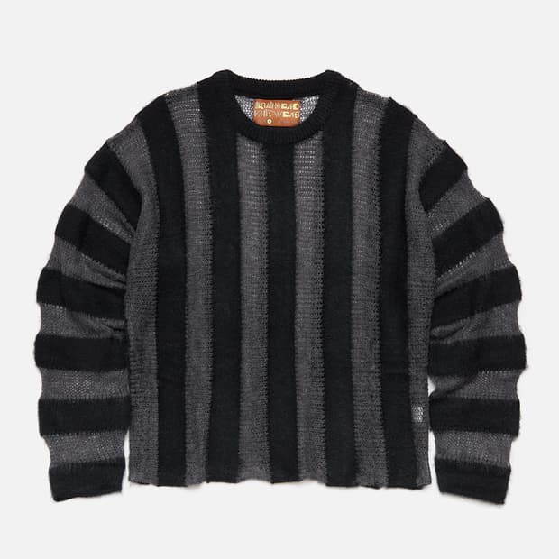브레인데드 Fuzzy Threadbare Sweater In Black