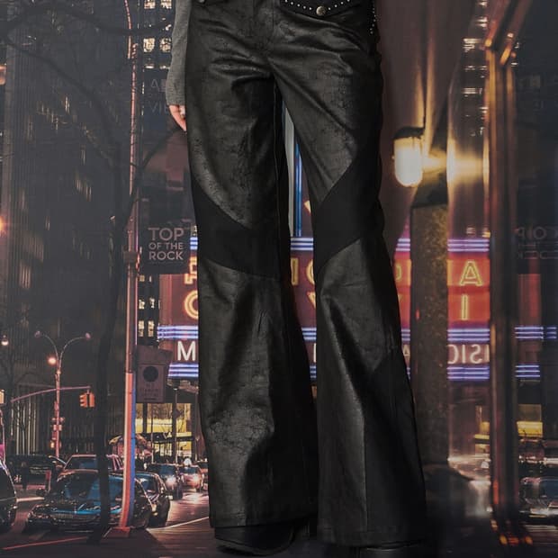 체리퀴리 크랙레더 부츠컷팬트(cherryquiri)