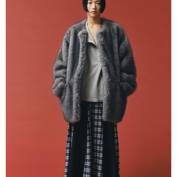 플리즈프로젝트 MIDDLE FUR JACKET, GRAY