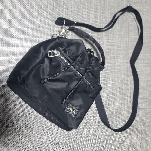 요시다포터 벌룬삭 토트백 크로스백 복조리 버킷백 블랙