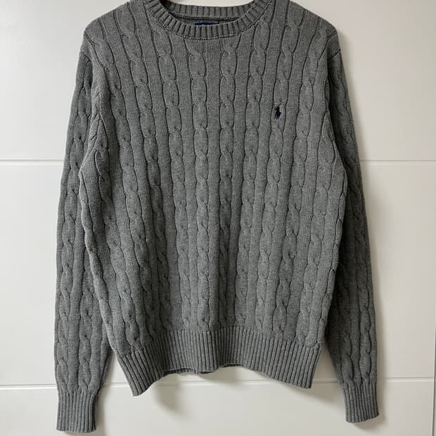 폴로 꽈베기 니트 폴로 케이블 니트