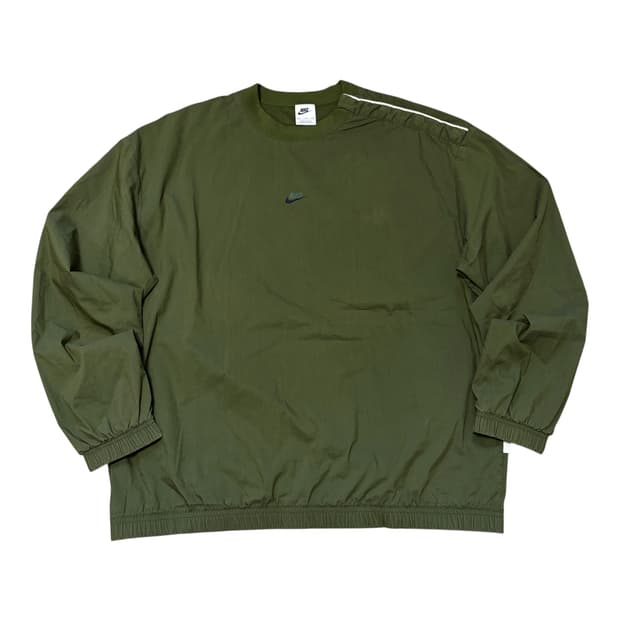 나이키 카키 그린 오버핏 바람막이 웜업