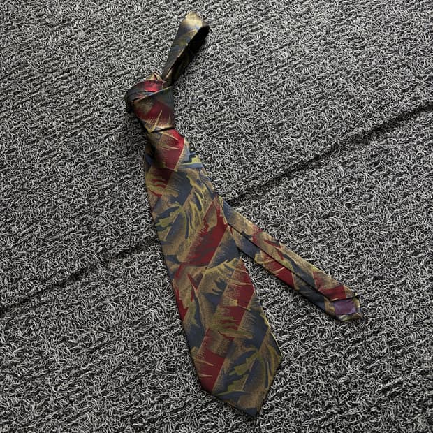 90s YSL 입생로랑 아카이브 패턴 넥타이 3365 