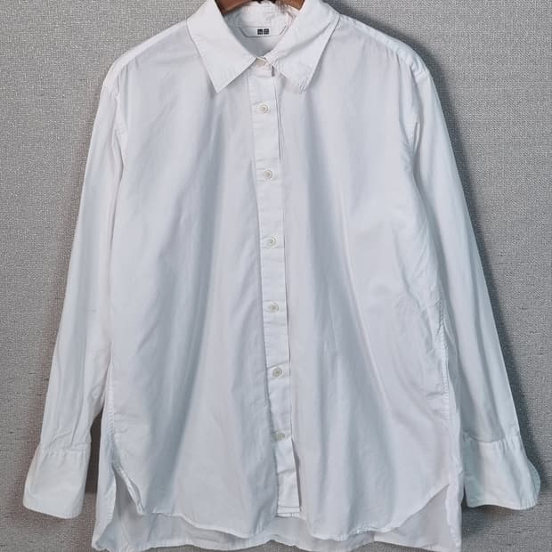 S ) 유니클로 화이트 셔츠 블라우스