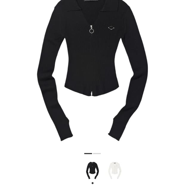 미스치프 니티드 롱슬리브 셔츠 블랙 판매 Mischief Knitted