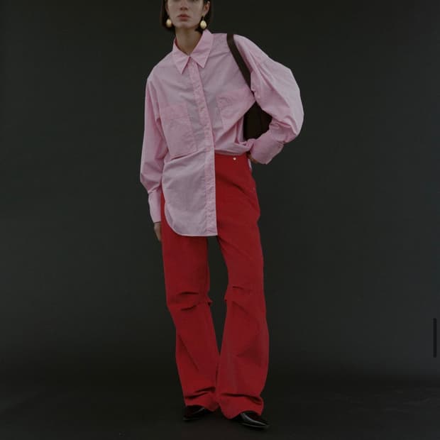 ethos 에토스 CORDUROY PANTS 코듀로이 팬츠 바지 레드 S