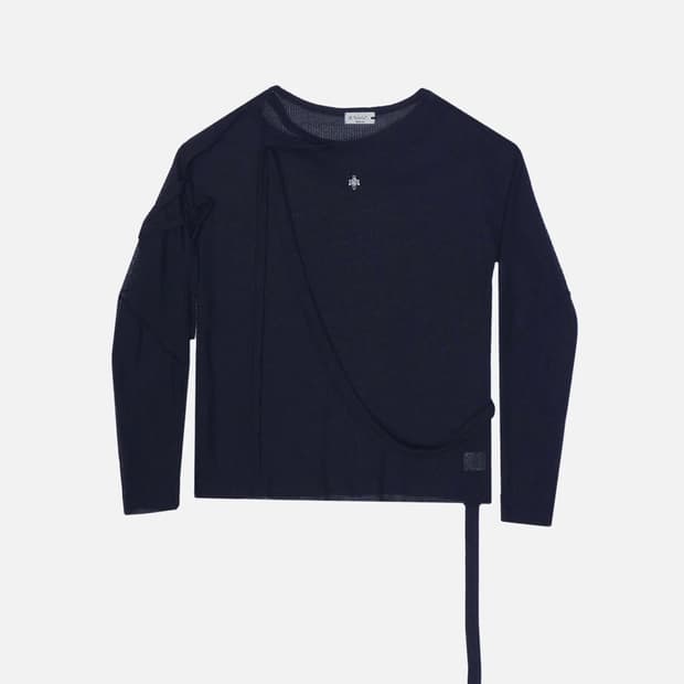 aesynctx TRIMMED KNIT TOP