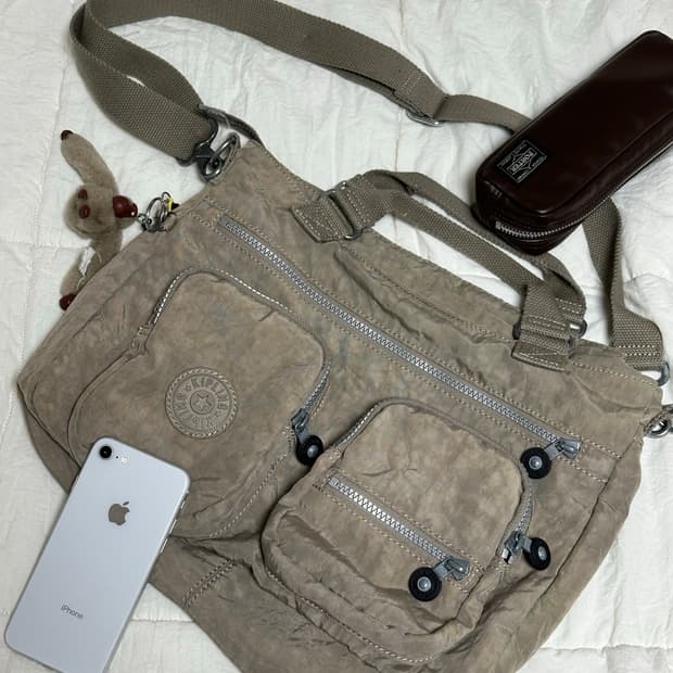 Y2K 키플링 감성 크로스백 숄더백 브라운카키