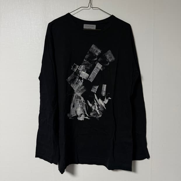 요지야마모토 뿌르옴므 그래픽 롱슬리브