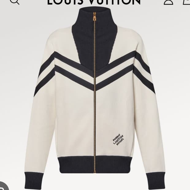 루이비통 세일러 니트 블루종 자켓