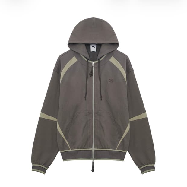 [2] 산산기어 오블리크 후디 집업 애쉬 브라운