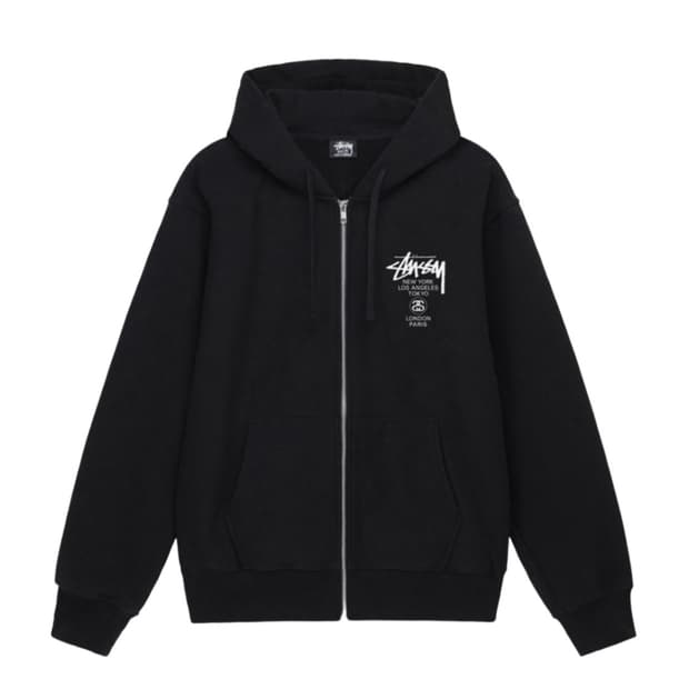 L / 스투시 월드투어 후드 집업 새제품