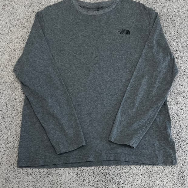 (XXL) 노스페이스 긴팔 티 차콜