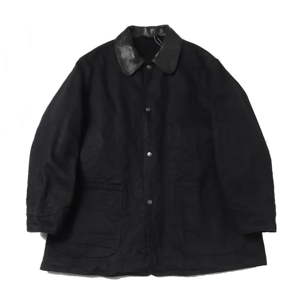 [3]25aw comoli 코모리 레더 데님 워크 자켓 