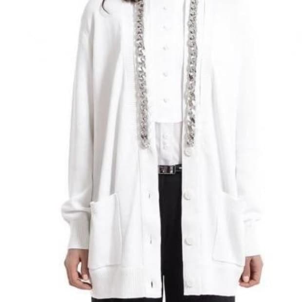 지방시 체인롱가디건