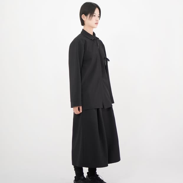 유노이아 Basic Bermuda Pants black