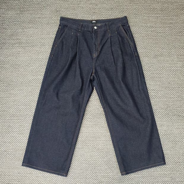 무신사 와이드 데님 청바지 남자36