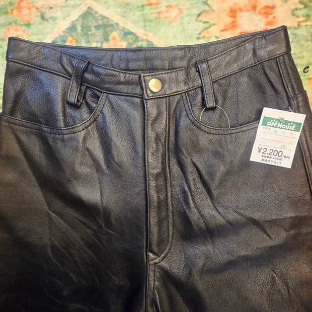 Clever Decor 레이디스 모터사이클 양가죽바지