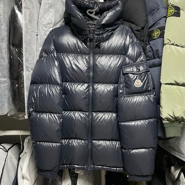 [1사이즈] 몽클레어 에크린스 쇼트 다운 패딩 자켓 네이비