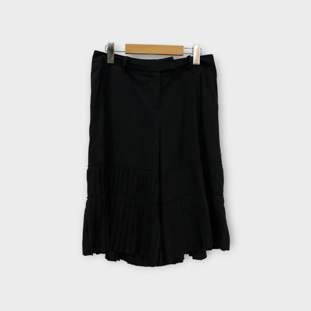 LATOWA 유니크 플리츠 와이드 팬츠