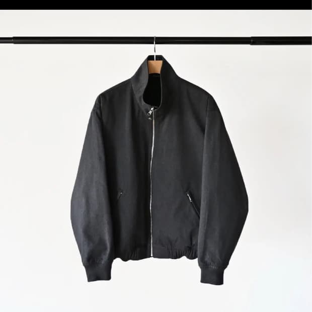 헤릴 herill 25fw 코튼트윌 레더카라 위켄드 자켓3