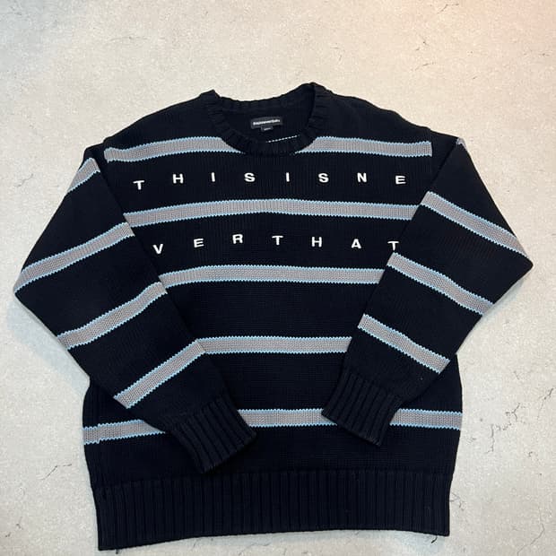 [S] 디스이즈네버댓 스트라이프 니트