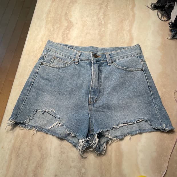 y2k 데님 컷팅 반바지 숏팬츠 핫팬츠