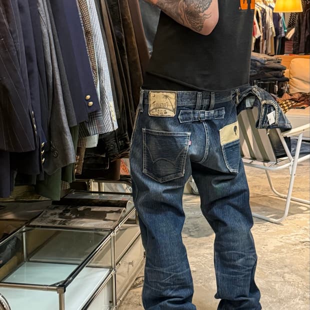 EDWIN jpn 503 caravan washed denim pants