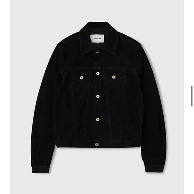 토니웩 벨벳 데님 트러커 자켓