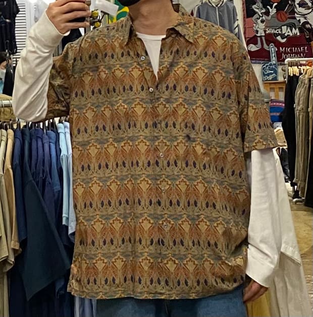 80s Liberty of London 리버티패턴 셔츠