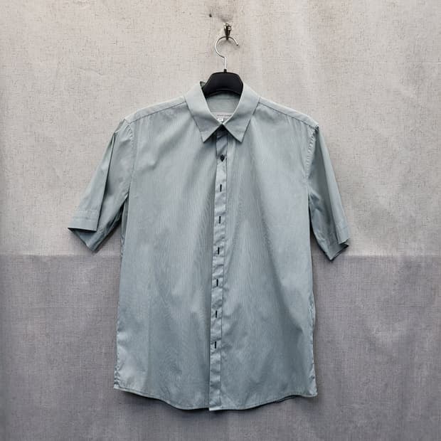 솔리드옴므 스트라이프 반팔 셔츠