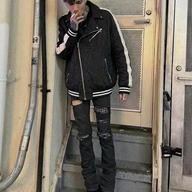 발망 23ss 크링클 라이더  봄버 자켓