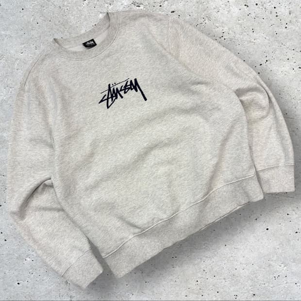 [M] 21ss 스투시 베이직 로고 맨투맨 회색 B862