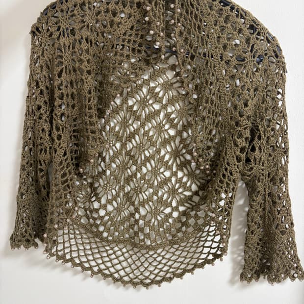 크로셰 숄 볼레로 가디건