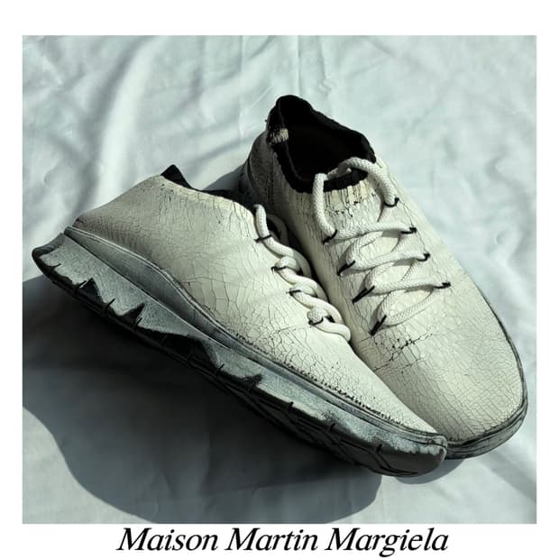 마틴 마르지엘라 크랙업 비앙케토 컬렉션 러너 스니커즈 아카이브 아티저널