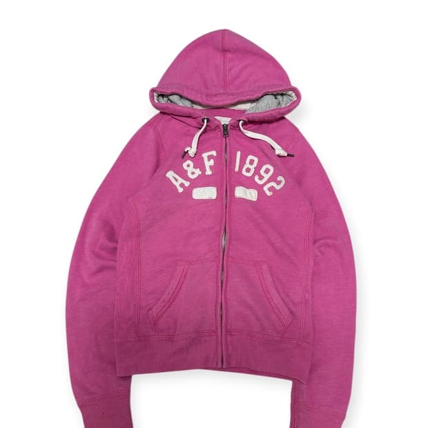 아베크롬비 핑크 후드집업 딱붙핏