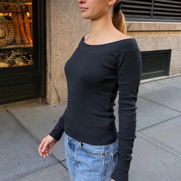 브랜디멜빌 지니 탑 오프숄더 티셔츠