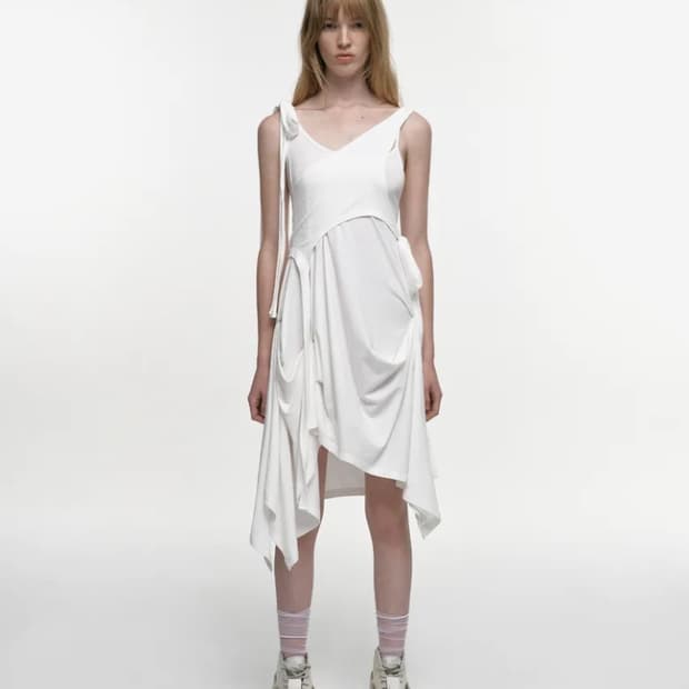 나체 2-PIECE FLOW DRESS IVORY