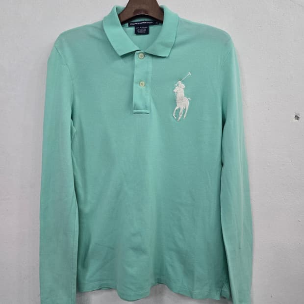랄프로렌 긴팔 카라티 민트색s