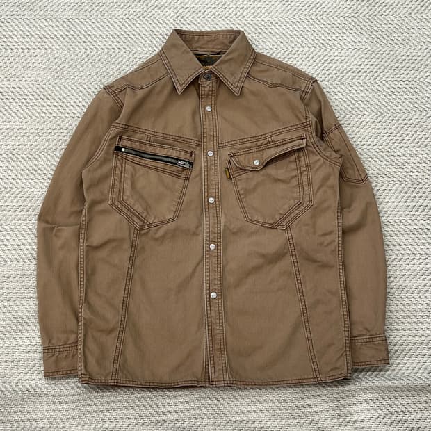 도그맨 투포켓 절개 워크자켓 r3691