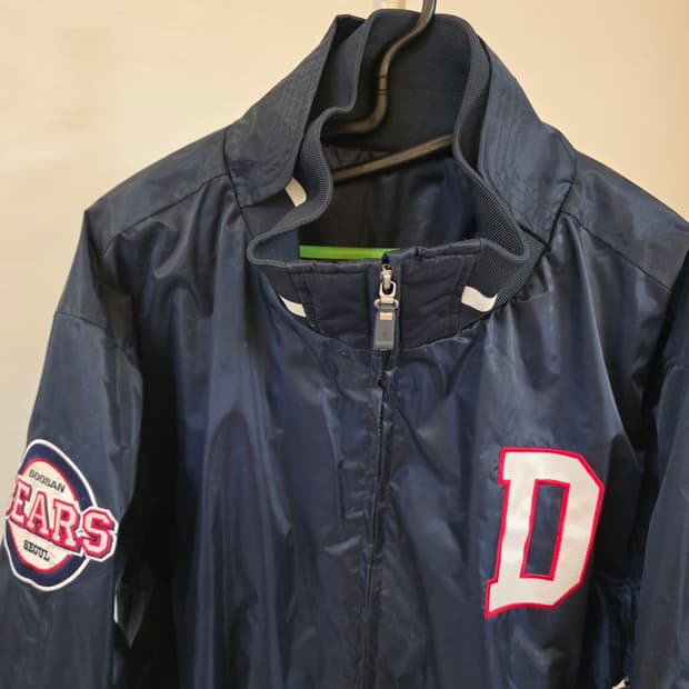 두산베어스 스타디움자켓  춘추야구바람막이점퍼 네이비