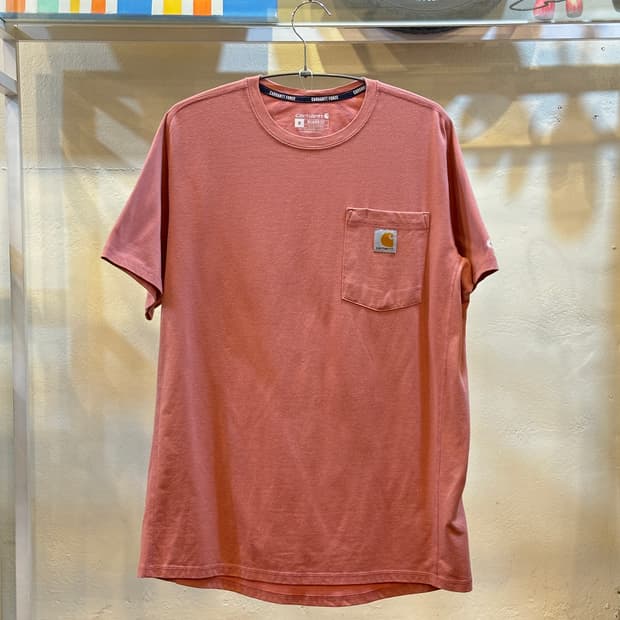 칼하트 포켓 반팔 티셔츠 인디핑크 M