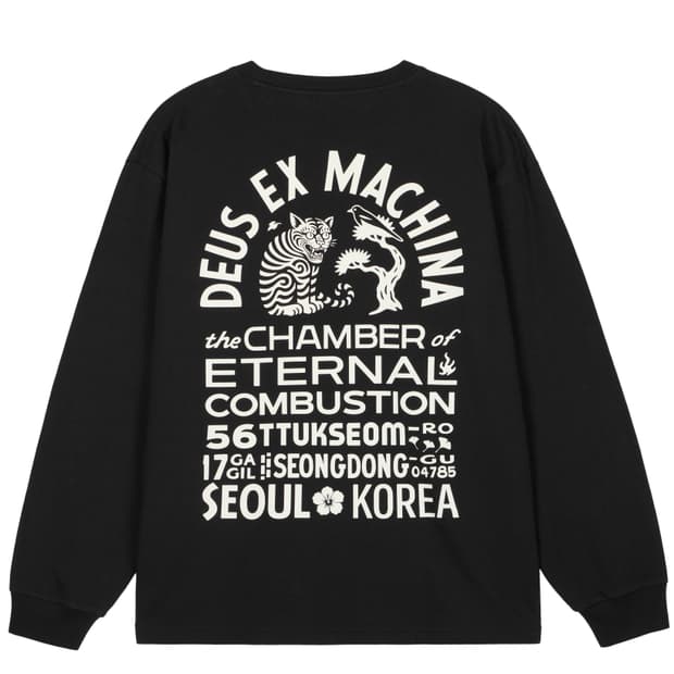 S M L XL 데우스 성수 한정 익스클루시브 롱슬리브 블랙 판매