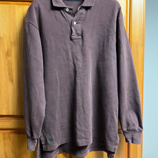 폴로 브라운 카라티 pk셔츠 