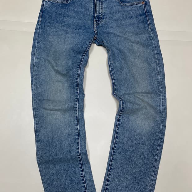 리바이스 511 가죽패치 빅e 스판 데님팬츠 W32 L32