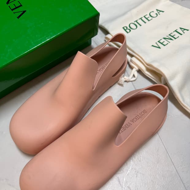 Bottega Veneta 러버 퍼들 샌들PINK 39size
